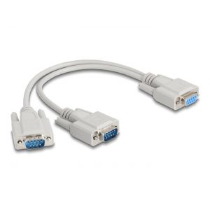 Delock D-Sub 9-pin Y-kaapeli 30 cm