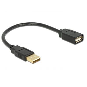 USB 2.0 A-A, uros/naaras 0.15 m jatkokaapeli