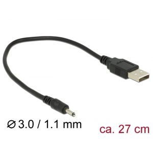 Delock USB > DC 3.0 x 1.1 mm male 27 cm