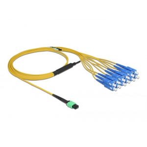Delock MPO naaras - 12 x SC Simplex uros, Single-mode, 9/125 µm, 2 m kaapeli