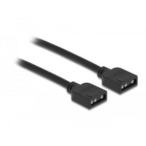 Delock RGB-liitäntäkaapeli 3-napainen 5 V RGB / ARGB-LED-valaistukseen 30 cm