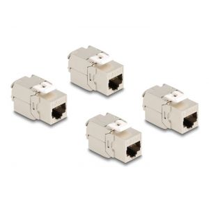 Delock Keystone moduli RJ45 jack Cat.6A STP 4 kpl