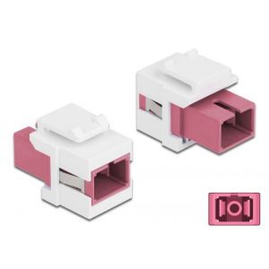 Delock Keystone moduli SC Simplex naaras - SC Simplex naaras violetti/valkoinen