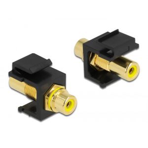 Delock Keystone moduli RCA naaras > RCA naaras kullattu keltainen/musta