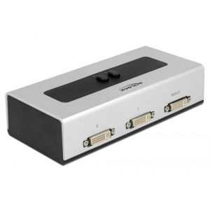 Delock DVI manuaalinen kytkin 2-port bidectional