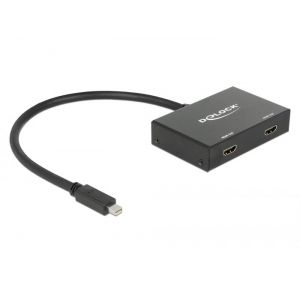 Delock MiniDP 1.2 uros - 2xHDMI naaras splitteri 4K