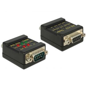 Delock sarjaportti RS-232 9-pin naaras-uros testeri