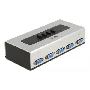 VGA kytkin 4 -porttinen manuaalinen kaksisuuntainen