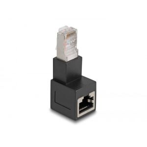 Cat 6A RJ45 kulmaliitin alaspäin