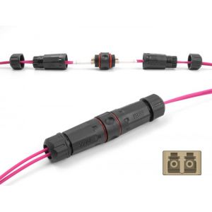 Delock LC Duplex OM1/OM2 jatkoliitin vedenpitävä