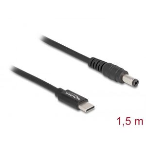 Delock USB-C - 5.5 x 2.1 mm virtakaapeli