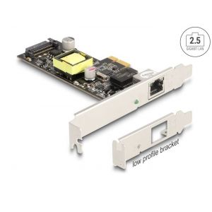 Delock PCI Express x1 2.5 Gigabit PoE+  Intel i225 verkkokortti