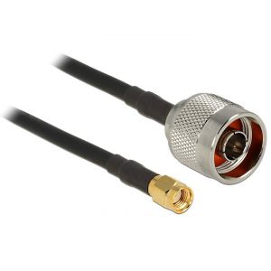 Delock antennikaapeli N plug > RP-SMA plug CFD200 0.5 m