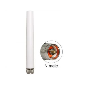Delock LTE antenni N plug 2,5 dBi ympärisäteilevä valkoinen ulkokäyttöön