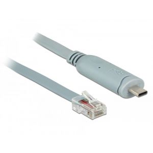 Delock USB 2.0 Type-C - RS-232 RJ-45 kaapeli 0.5m
