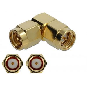 Delock SMA plug > SMA plug 10GHz, 90 asteen kulmalla