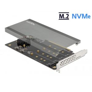 Delock PCI Express x16 - 4 x NVMe M.2 lisäkortti - Bifurcation