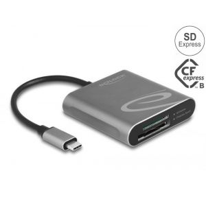 Delock USB-C / Thunderbolt 3 SD Express + CFexpress kortinlukija
