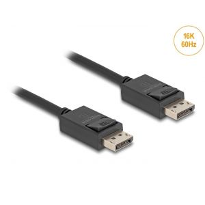 Delock Displayport 16K 60 Hz 80 Gbps 1m koaksiaalikapeli