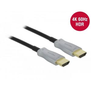 Delock HDMI uros-uros optinen kuitukaapeli 30m 4K 60Hz HDR