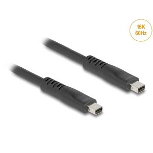 Delock Mini Displayport uros-uros 16K 60Hz 80 Gbps 1,5m kaapeli