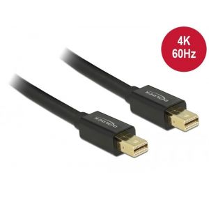 Delock Mini Displayport 1.2 uros-uros 4K 60Hz 1.5m kaapeli