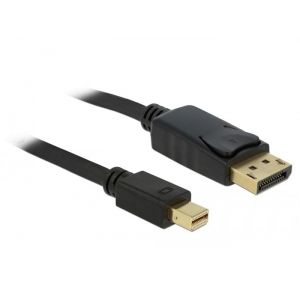Delock Mini Displayport 1.2 - Displayport kaapeli 4K 60Hz 1m
