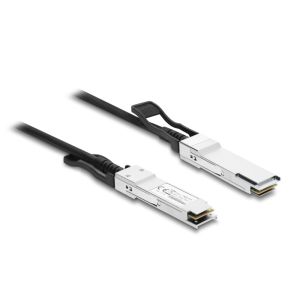 Delock Twinax QSFP28 uros - uros 100 Gbps 1 m kaapeli