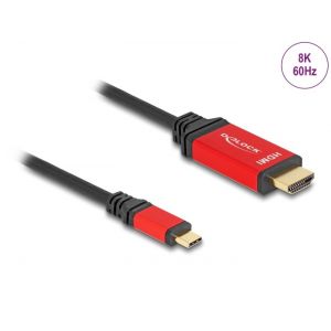 Delock USB Type-C - HDMI 2m 8K 60Hz kaapeli