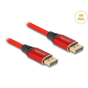 Delock Displayport 16K 60 Hz 2m punainen