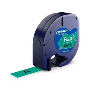Dymo LetraTag plastic 12mmx4m vihreä