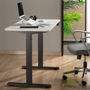 Sähköisesti säädettävä seisomapöytärunko, 1 moottori, 710–1190 mm, musta