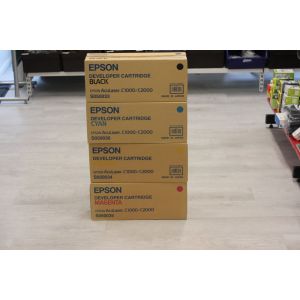 Epson Aculaser C1000/C2000 keltainen, magenta, cyan ja musta laserkasetti