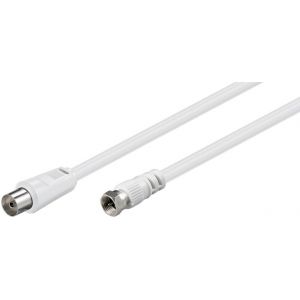 Antenni- ja satelliittikaapeli F uros - Coax naaras 5m