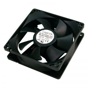 PC-kotelotuuletin 120 x 120 x 25 mm, musta