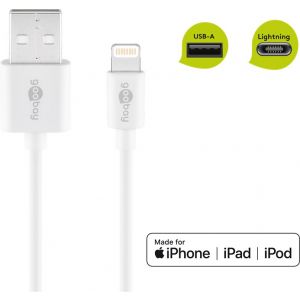 Apple® Lightning USB lataus/synkronointikaapeli, 3.0m valkoinen
