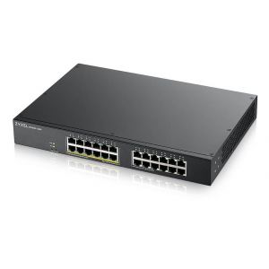 ZYXEL GS1900-24, 24-PORT GBE L2, 12 PORT POE SMART SWITCH, RACKMOUNT, 130 WATT