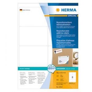 Herma etiketti irrotettava 99,1mmx67,7mm, 800 tarraa