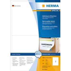 Herma etiketti irrotettava 199,3mmx143,5mm, tarrjoja 200 kpl