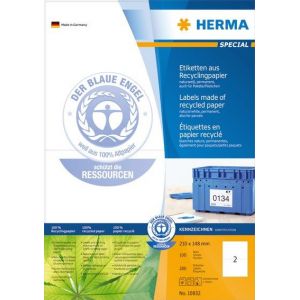 Herma etiketti kierrätyspaperista 210mm x 148mm 200kpl
