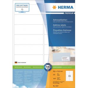Herma tarra-arkki Premium 99,1mm x 33,8mm (1600 kpl)