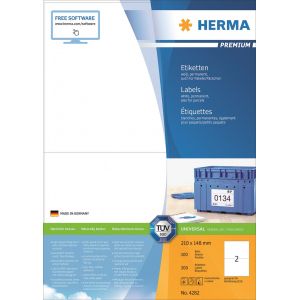 Herma tarra-arkki Premium 210mm x 148mm (200 kpl)