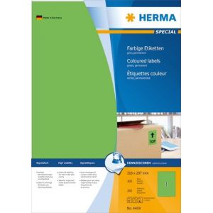 Herma Quality tarra-arkki A4 vihreä (100 kpl)
