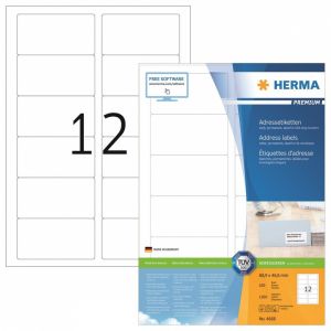 Herma tarra-arkki Premium 88,9mm x 46,6mm (1200 kpl)
