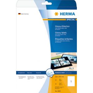 Herma Special Glossy kiiltävä tarra-arkki A4 210x297mm (25kpl)