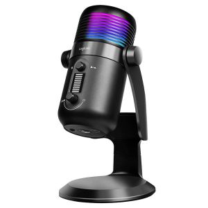 Mikrofoni, kardioidi, NRC, 192 kHz @ 24 bit, RGB-valo, suoratoisto