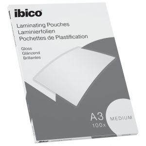 ibico Medium laminointitasku A3 100mic kiiltävä 100 kpl