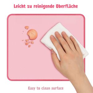 Hiirimatto, 22 x 25 cm, erittäin sileä pinta, roiskevesitiivis, liukumaton alapinta, pink