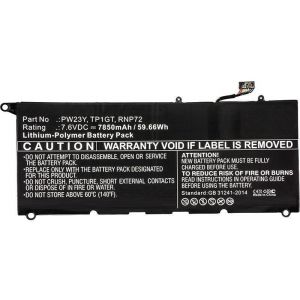 CoreParts 46Wh Dell Li-Pol 7.6V 6100mAh