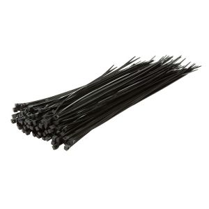 Nippuside, PA66, 100 kpl, 3,4mmx300mm, musta 100 kpl